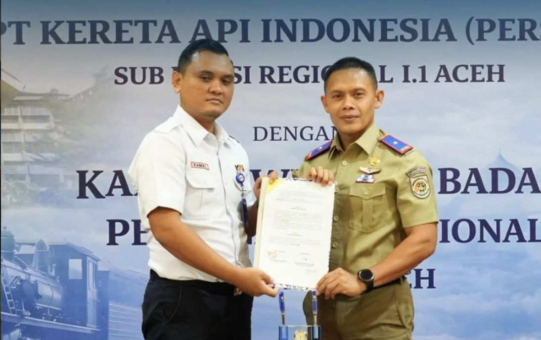 Kanwil BPN Aceh dan PT KAI Perkuat Sinergi, Dorong Kepastian Hukum Aset dan Pengadaan Tanah Strategis